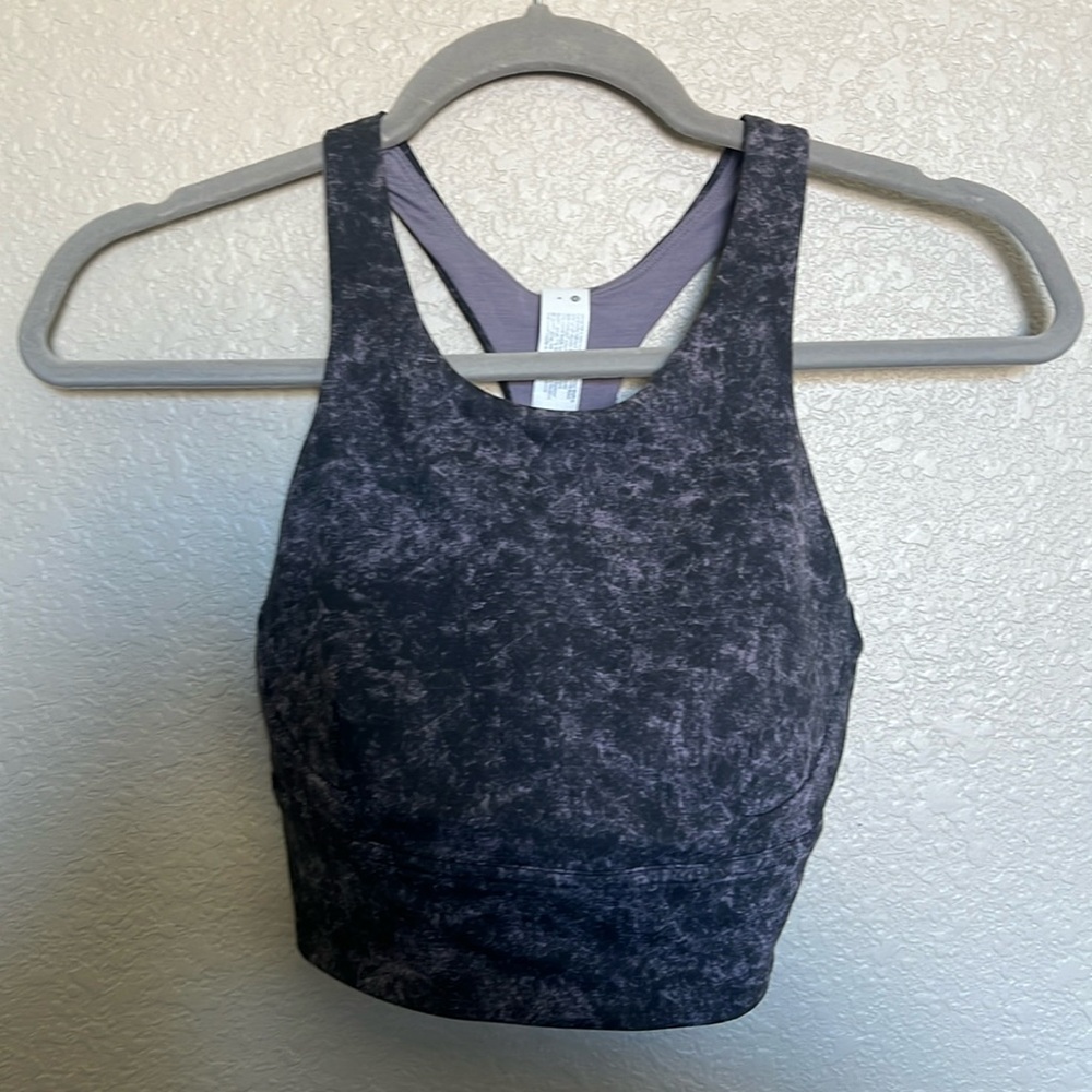 Lululemon Black and Purple Sports Bra